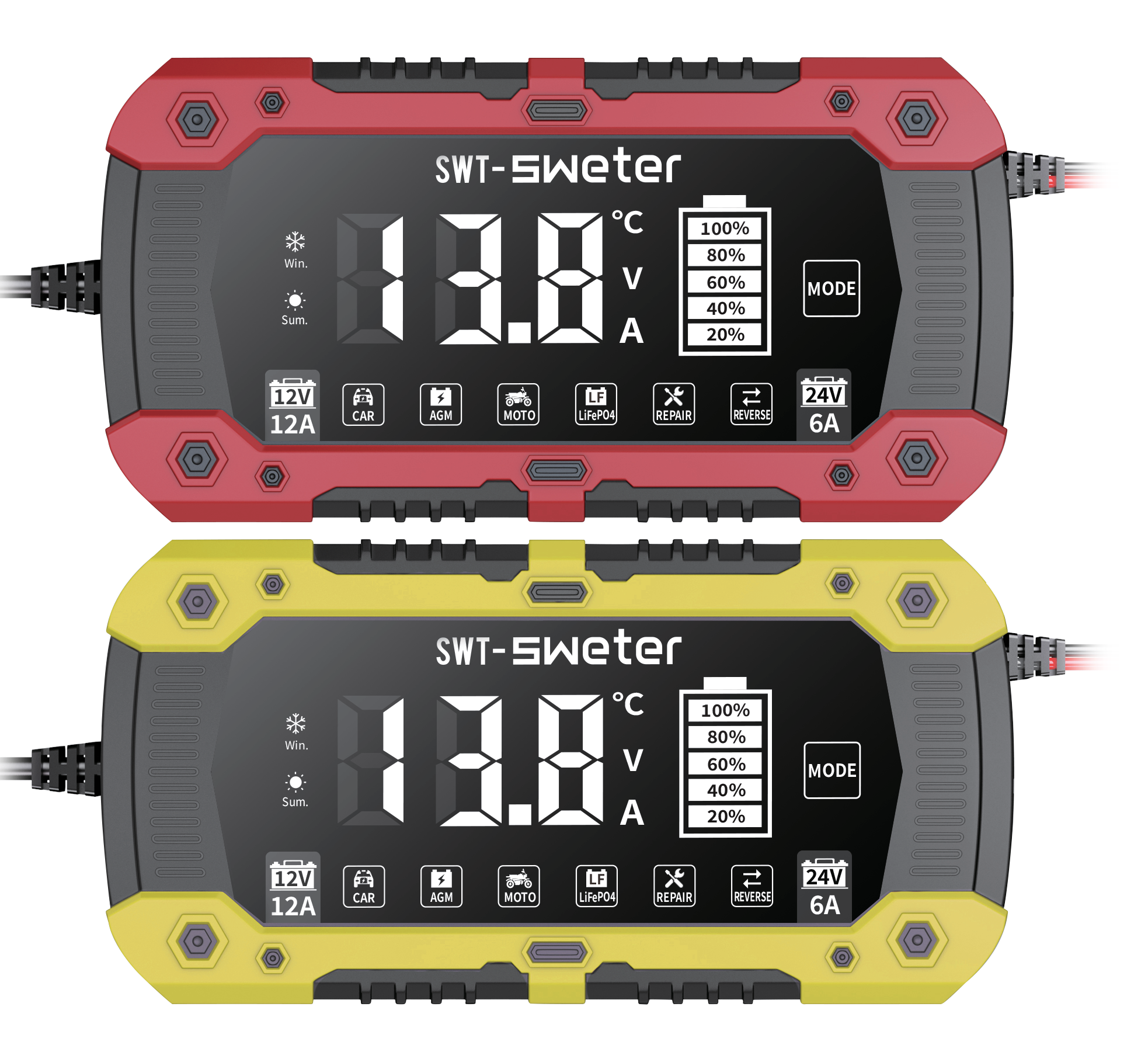 SWT-1206 12V 12A 24V 6A smart battery charger