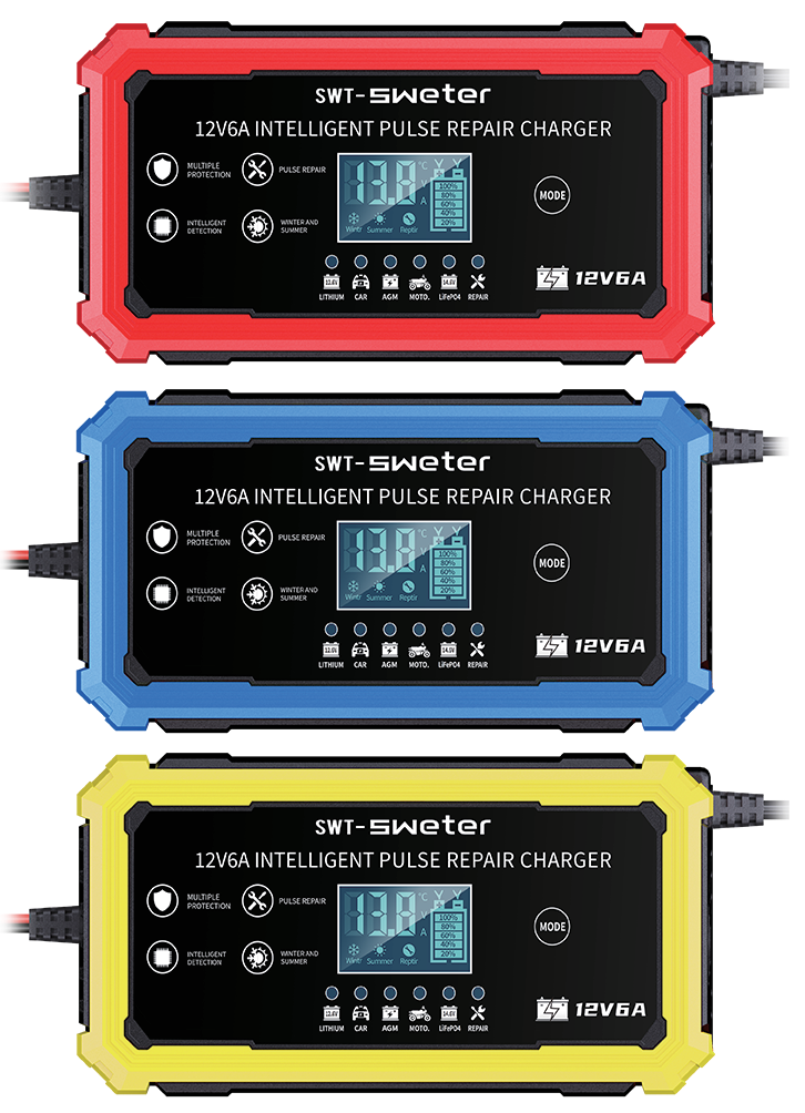 SWT-3610 12V 6A smart battery charger